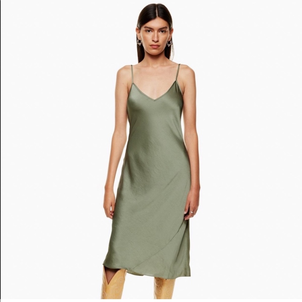 New! Aritzia Only Slip Dress - M - Sage